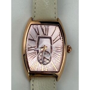 Bronzo Italia Watch Stainless Steel Cowhide Band READ